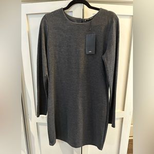 Zara sweater dress. Long sleeve, back zipper, XL, gray